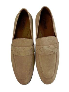NEW CARLOS SANTANA Groove Loafers Mens Size 11 Beige Suede Casual Slip On Shoe